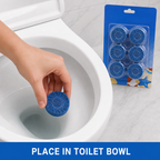 120 Pieces Blue Toilet Bowl Cleaners Freshener Balls, 6 Pieces