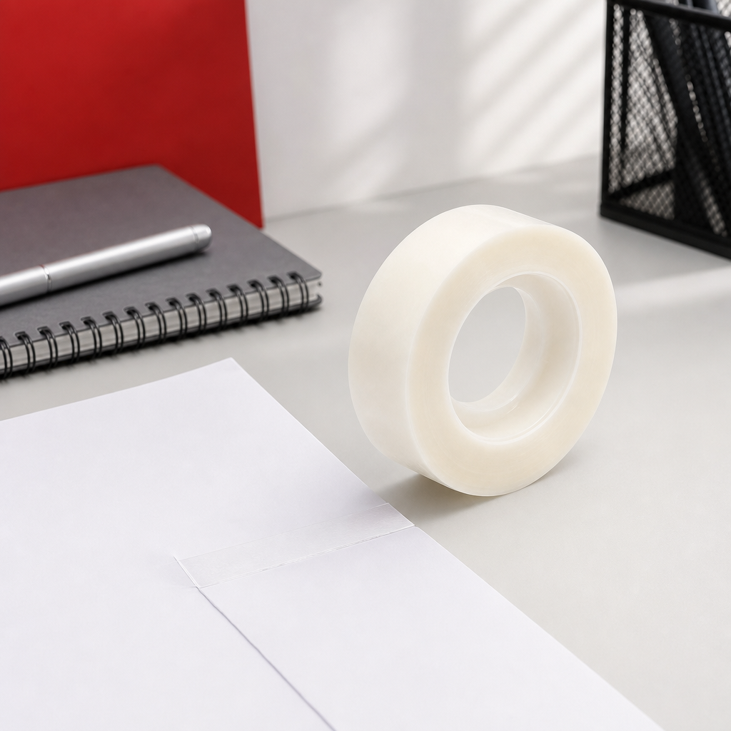 240 Pieces Frosted Clear Invisible Stationery Tapes, 19 mm x 36 yd, 1 Roll