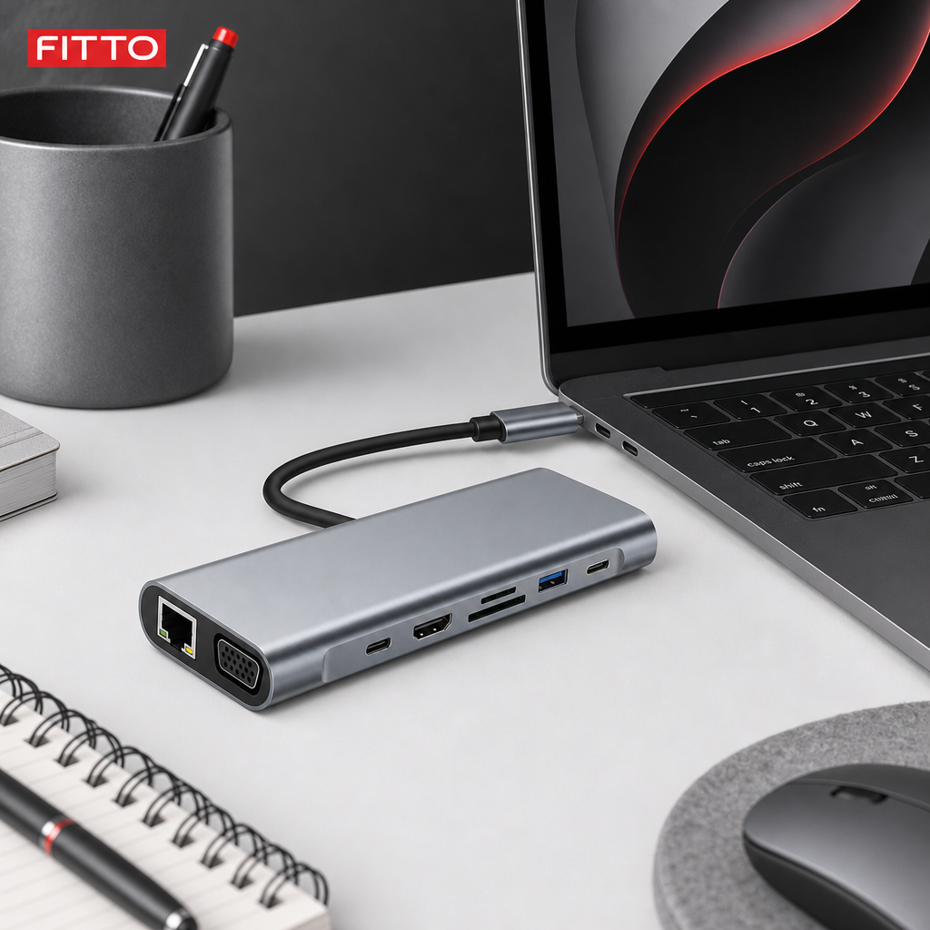 60 Pieces USB-C to HDTV 11-in-1 Hub with RJ45, SD/TF, USB 3.0, PD and 4K UHD