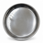96 Pieces Stainless Steel Round Serving Plate with Wide Rim, 24 cm, 1 Piece