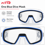 96 Pieces Swimming Dive Mask, Blue, Single Mask for Swimming and Snorkeling Activities