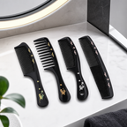 96 Pieces Black Decorative Print Hair Combs Set, 4 Pieces