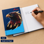 240 Pieces A7 Hardcover Notebook, Single-Line Pages, Assorted Graphic Cover, 1 Piece