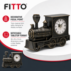 96 Pieces Assorted Colour Train-Shaped Table Clocks, Novelty Decorative Timepiece, 1 Piece