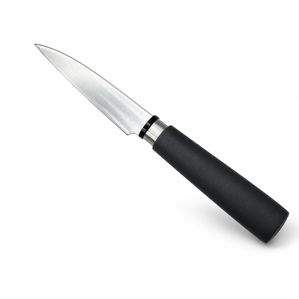96 Pieces Paring Knife, 3 Inch, Silver Blade with Black Handle for Everyday Kitchen Preparation
