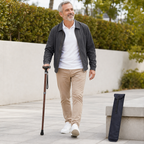 72 Pieces Walking Sticks with Protective Carry Sleeve, 90 cm, Brown and Black, 1 Piece