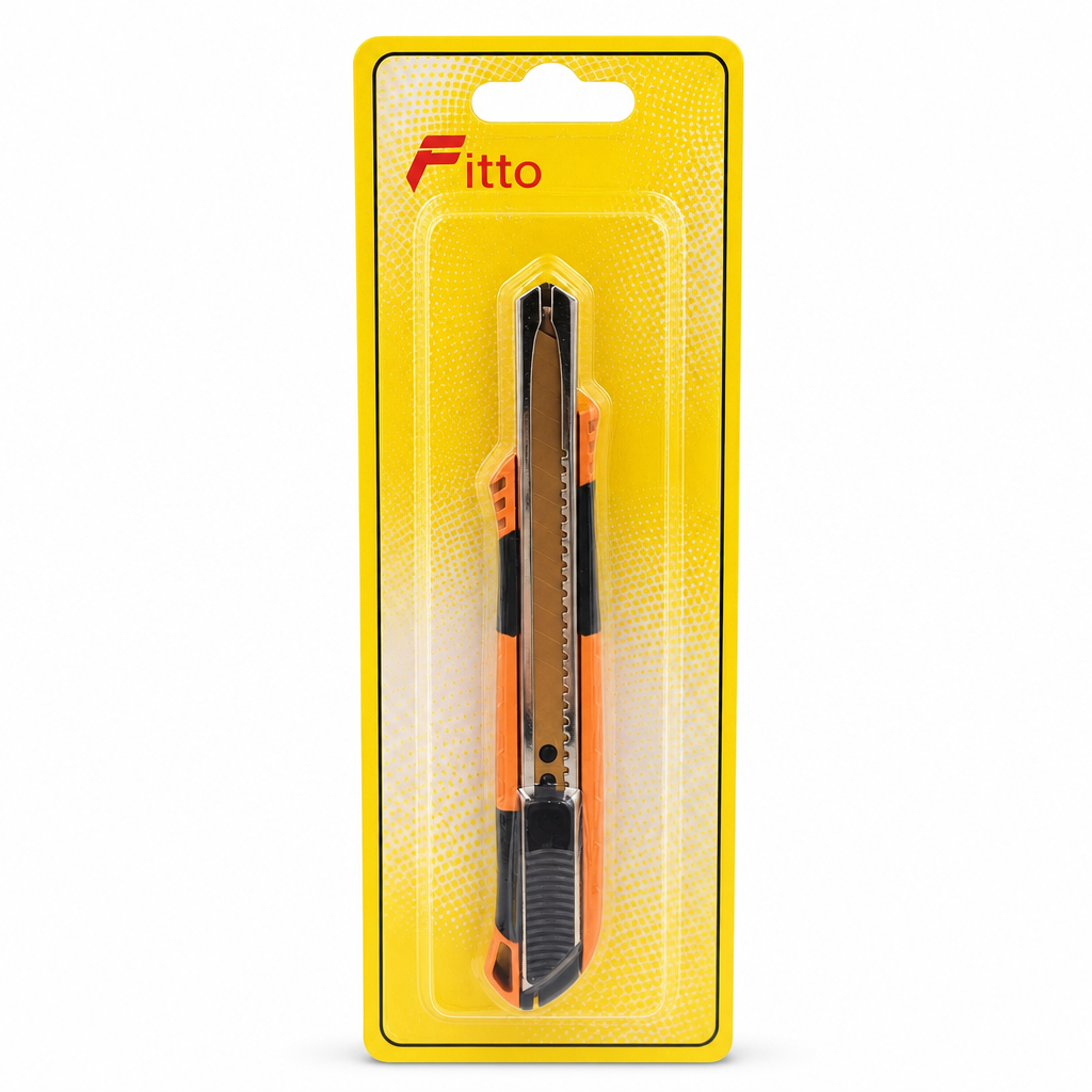 120 Pieces Orange and Black 9 mm Titanium Blade Snap-Off Cutter, 1 Piece