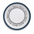 72 Pieces Melamine Round Wavy Serving Trays, 45 cm