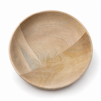96 Pieces Wooden Serving Bowl, Round Tablewares Dish, 14 Inch