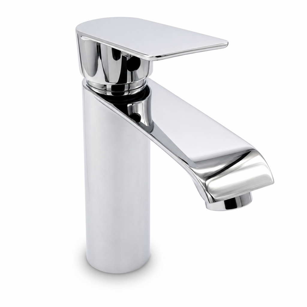 48 Pieces Basin Faucet, 16 cm Height, Chrome Finish, Single Piece
