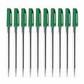 144 Pieces 77 Ball Pens, Green Ink, 10 Pack