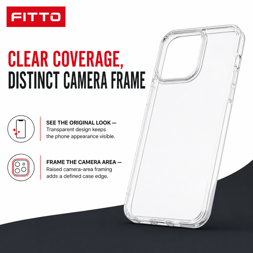 144 Pieces Crystal Clear Phone Cases with Raised Camera Frame for Specified Large-Format Smartphone Model