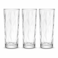 96 Pieces Diamond Glass Tumbler Set, 245 ml, 3 Pieces