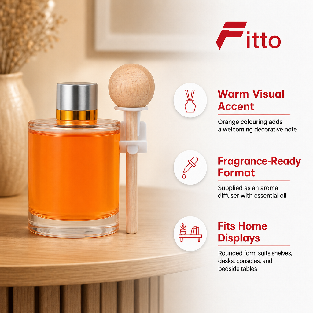 72 Pieces Aroma Diffuser with Essential Oil, Orange, Single Piece