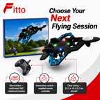 60 Pieces Remote Control Fighter Plane with 360° Stunt Function, 25.5 x 18 x 5.2 cm
