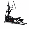 48 Pieces Elliptical Trainers with Magnetic Resistance, Digital Monitor and Heavy-Duty Frame, Black, 150 x 43.5 x 78 cm