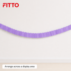 240 Pieces Purple Solid Colour Paper Garland, 4 m x 16 cm, 1 Piece