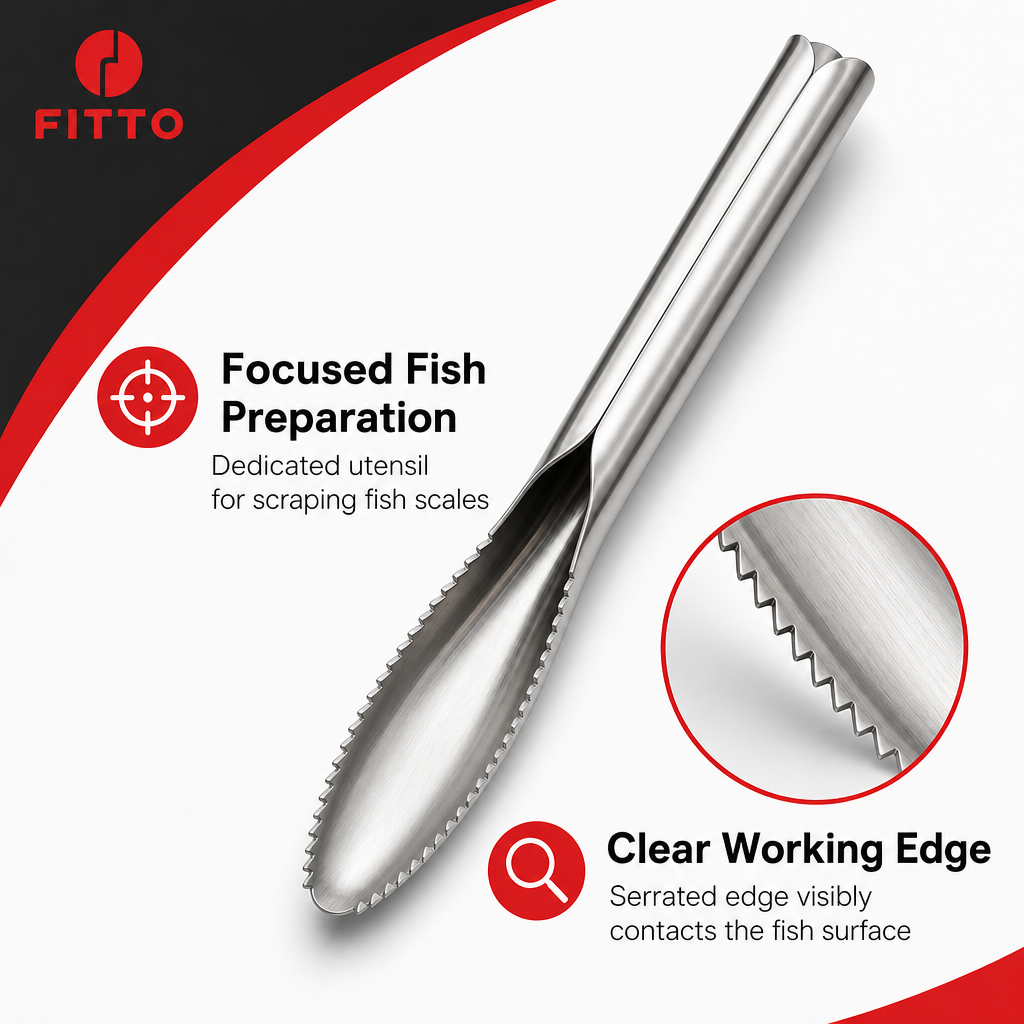 120 Pieces Fish Scale Scrapers, Stainless Steel Serrated Edge, Silver, 22.5 cm, 1 Piece