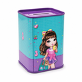 240 Pieces Motivational Square Metal Money Saving Boxes, Decorative Coin Bank, 7.8 × 10.5 cm
