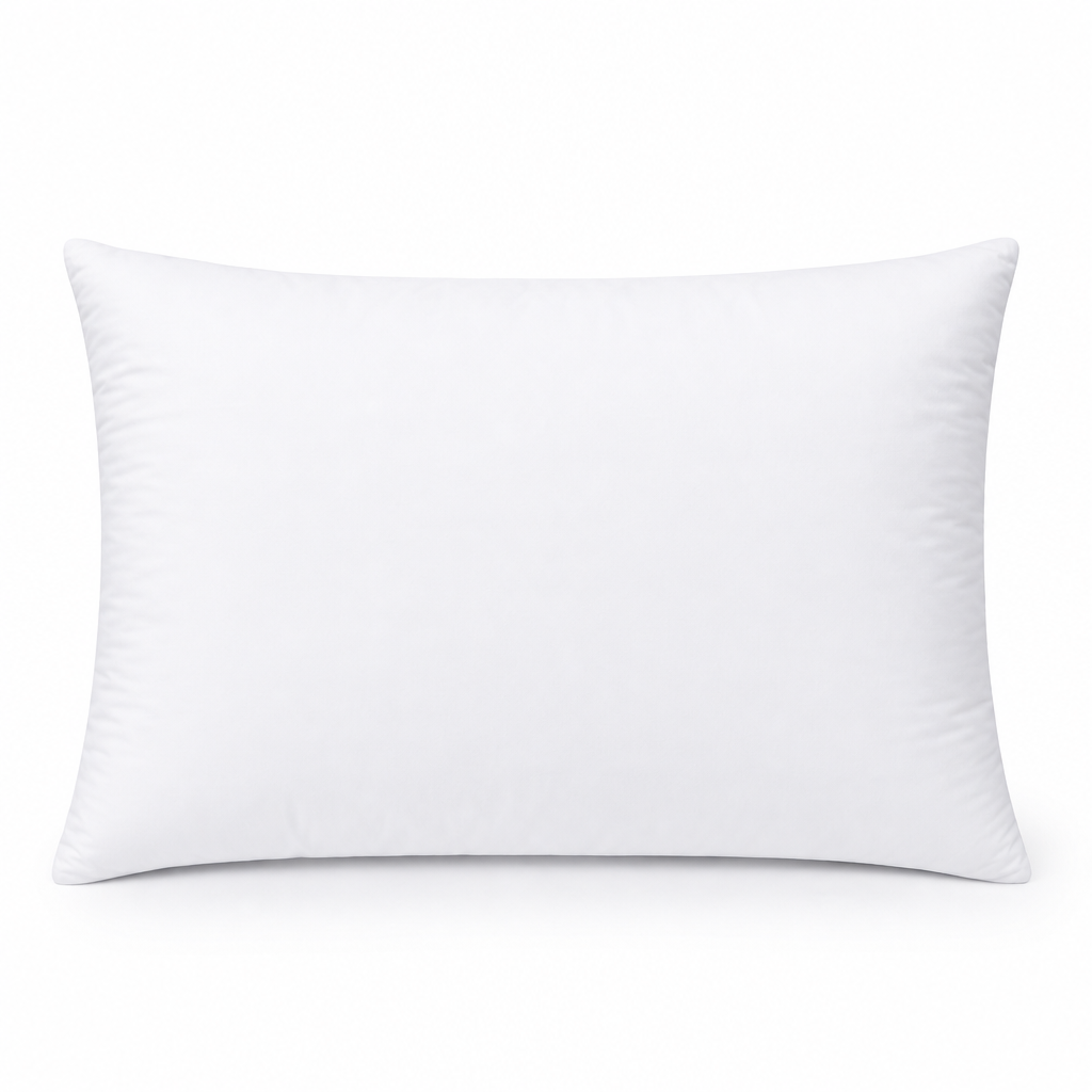 60 Pieces Pillow, Pressed White Fabric, 55 x 35 x 14 cm, 1 Piece