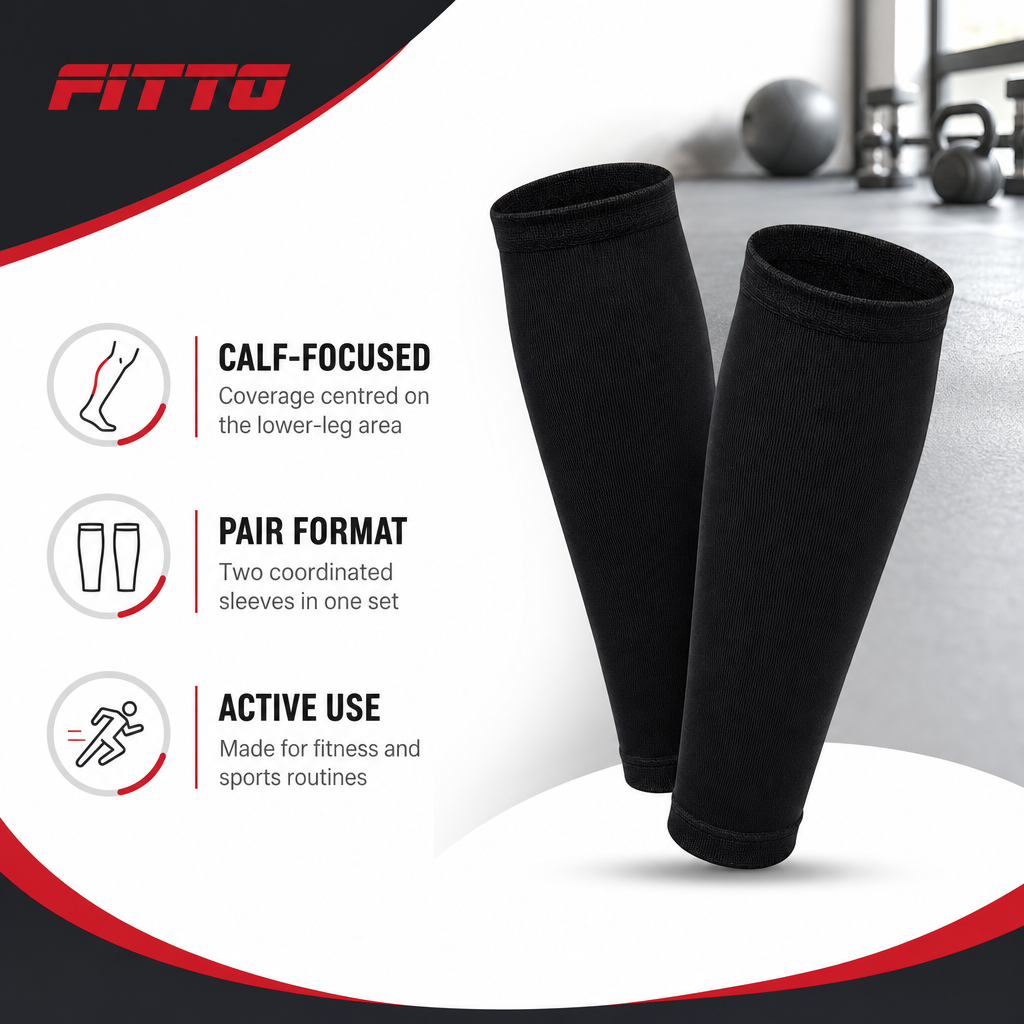 96 Pieces Calf Compression Sleeves, 2-Piece Set, Black Lower-Leg Cover for Training and Activity