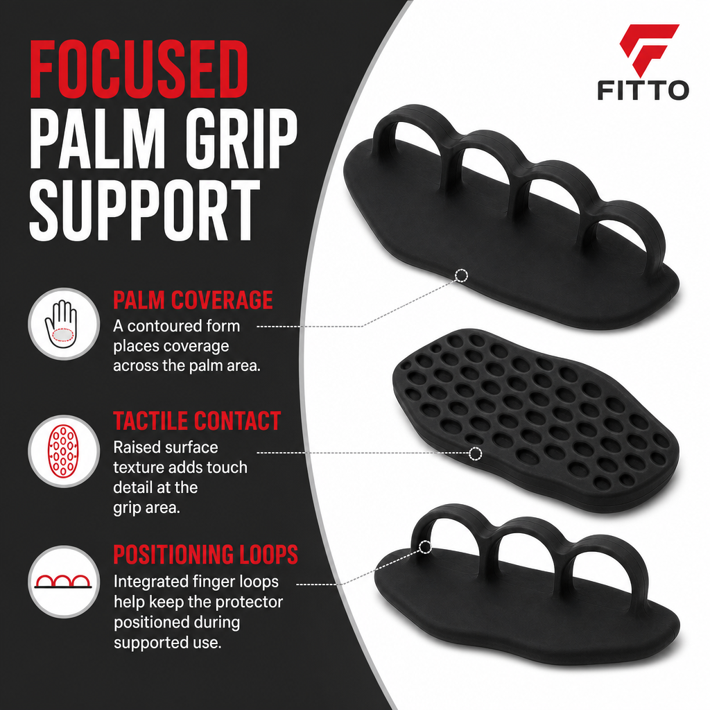 120 Pieces Flexible Rubber Palm Protector Grip for Weight Lifting and Fitness, Black
