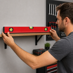 96 Pieces 50 cm Red Aluminum Spirit Level with 3 Vials and Integrated Measuring Scale