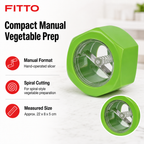 120 Pieces Manual Spiral Vegetable Slicer and Cucumber Cutter, Assorted Colour, 1 Piece