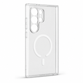 96 Pieces Crystal Clear Magnetic Phone Cases with Ring for Wireless Charging and Raised Camera Protection, S24 Ultra