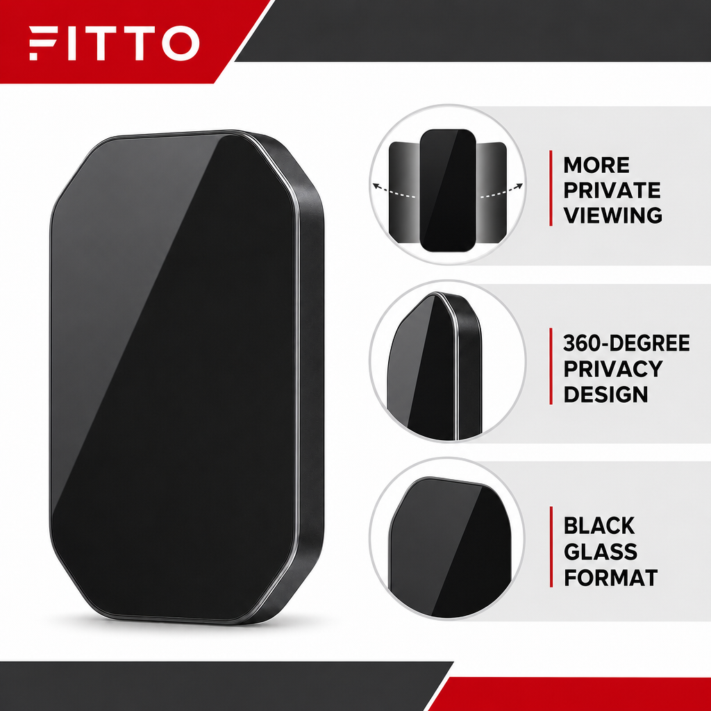120 Pieces 360-Degree Privacy Tempered Glass Screen Protectors, Black, for 16 Pro