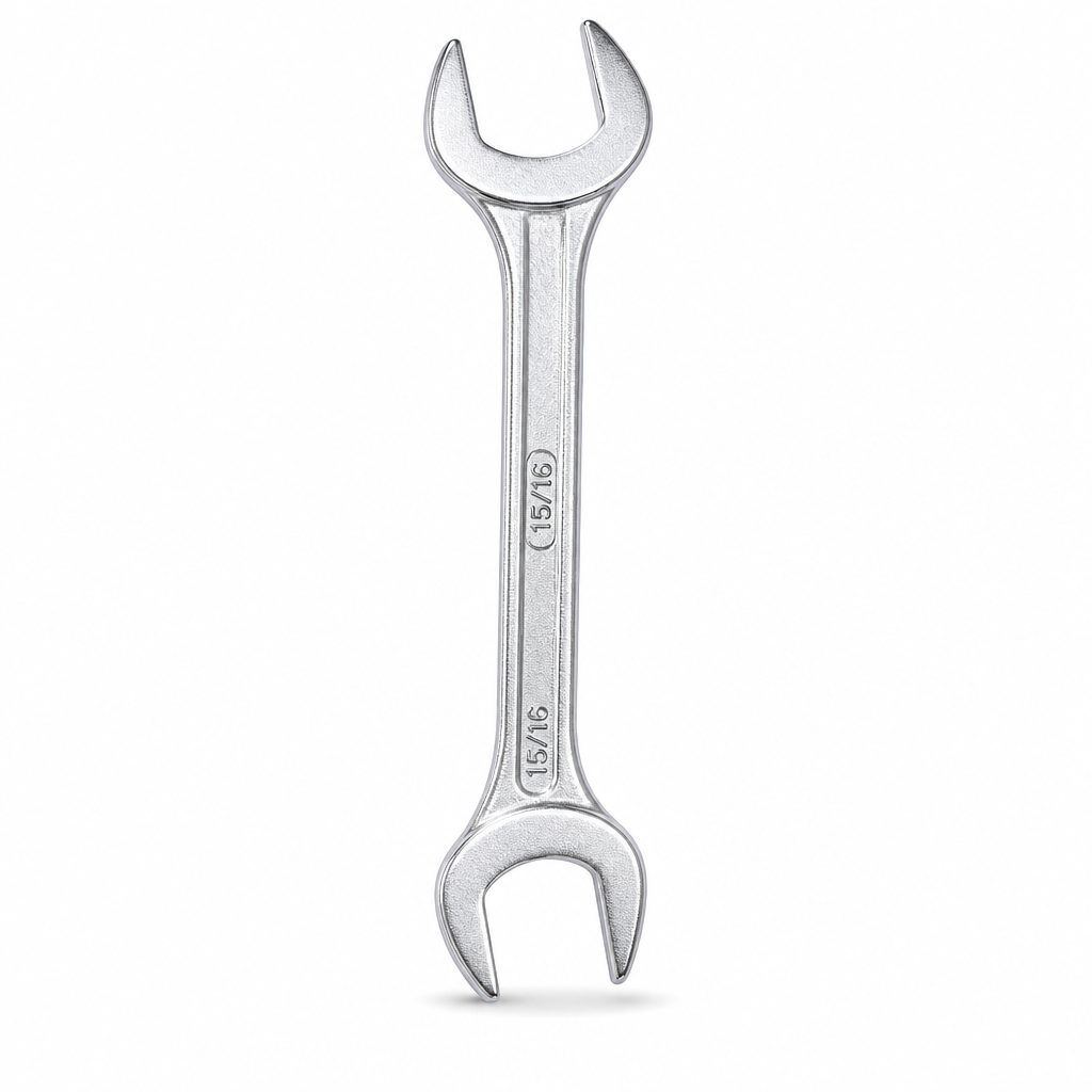 240 Pieces Chrome Vanadium Double-Ended Spanners Wrench, 15/16 Size, 28 cm, Silver, 1 Piece