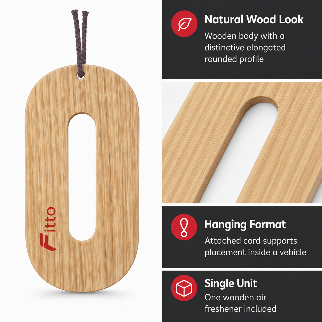 72 Pieces Wooden Car Air Fresheners, Hanging Natural Wood Fragrance Scent, 1 Piece