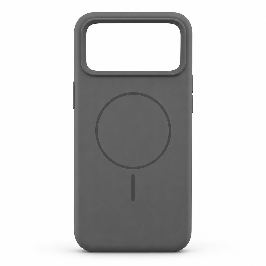 120 Pieces Silicone Magnetic Phone Cases for 14 Pro Max, Gray, Raised Camera Protection