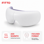 48 Pieces Heated Eye Massagers with Heat Function, White, 1 Piece