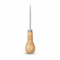 120 Pieces Wooden Handle Pointed Scratch Awl Bradawl Tool, 24 cm, Natural Wood and Silver, 1 Piece