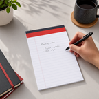 240 Pieces Single-Line Ruled Writing Pad, 5 x 8 Inch, 40 Sheets, 1 Piece