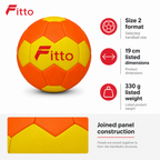 96 Pieces Handball Size 2, Orange and Yellow, Single Sports Ball for Training and Matches