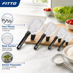 240 Pieces Plastic Mesh Strainer Set, 4-Piece Kitchen Sieve Collection