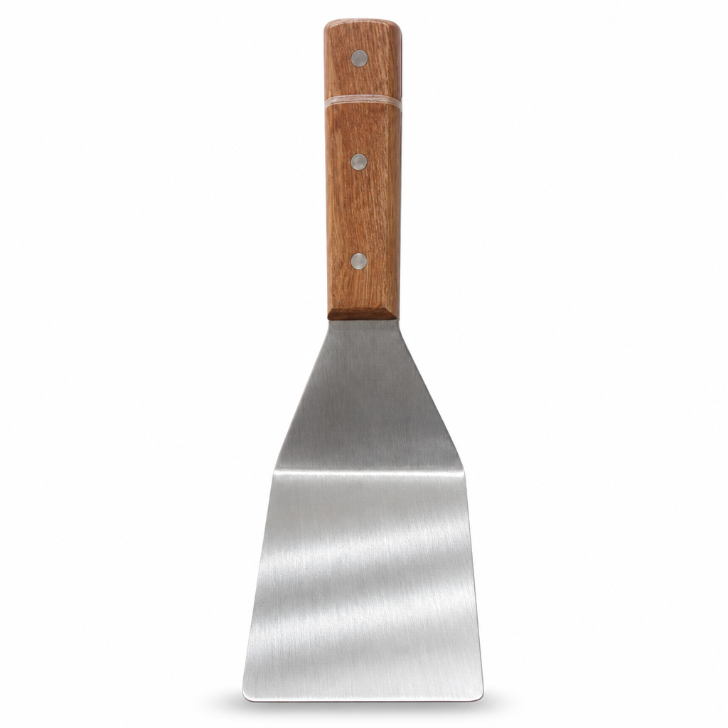 96 Pieces Stainless Steel Turner with Wooden Handle, 30.5 x 7.3 cm, 1 Piece