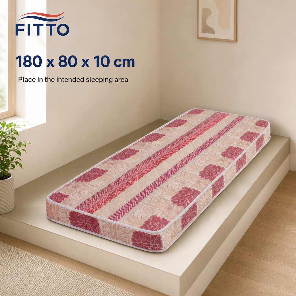 48 Pieces Foam Mattresses, 180 x 80 x 10 cm, Single Mattress for Home Sleeping Spaces