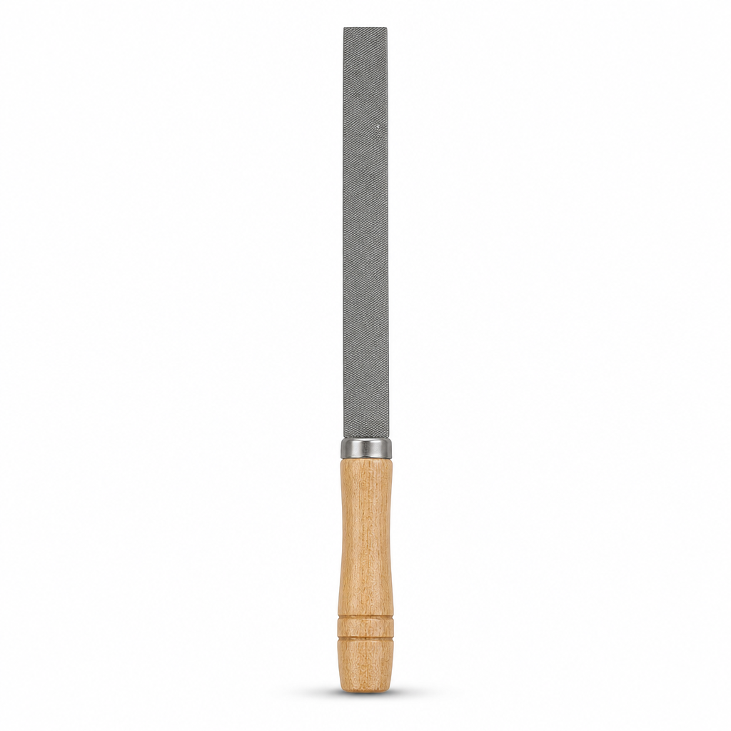 120 Pieces Metal Hand Files with Wooden Handle, 8 Inch, Silver and Natural Wood, 1 Piece