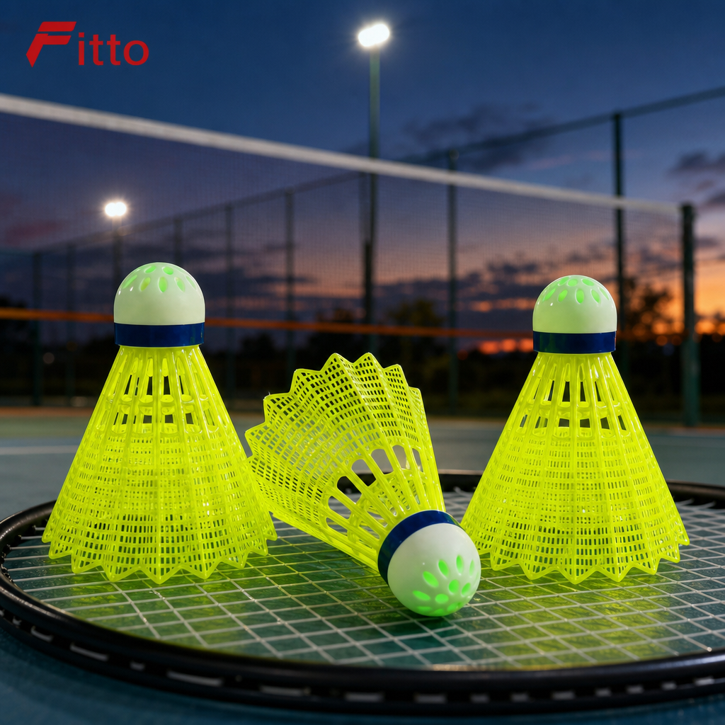 96 Pieces LED Shuttlecock Pack, 3-Piece Glow Badminton Birdies for Day or Night Play