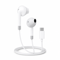 96 Pieces Wired Earphoneses with Type-C Connector and Digital Chip, White