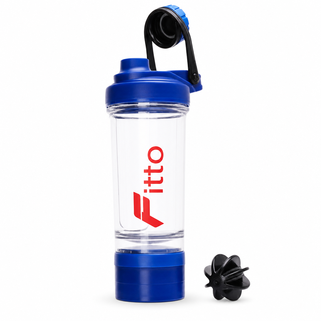 96 Pieces Protein Shaker Bottle with Mixing Ball and Carry Handle, Single Sports Water Bottles