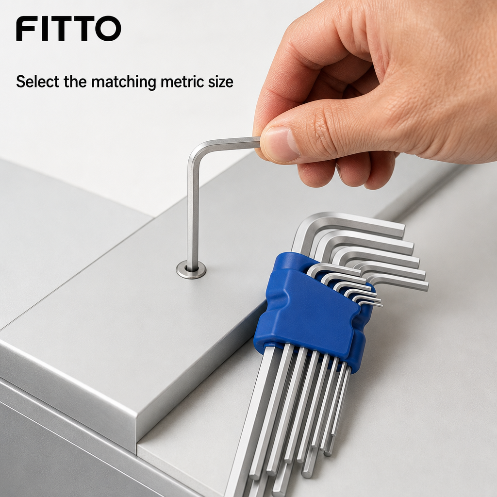 96 Pieces Long Hex Key Set, Metric Allen Keys 1.5–10 mm, Blue and Silver, 9 Pieces