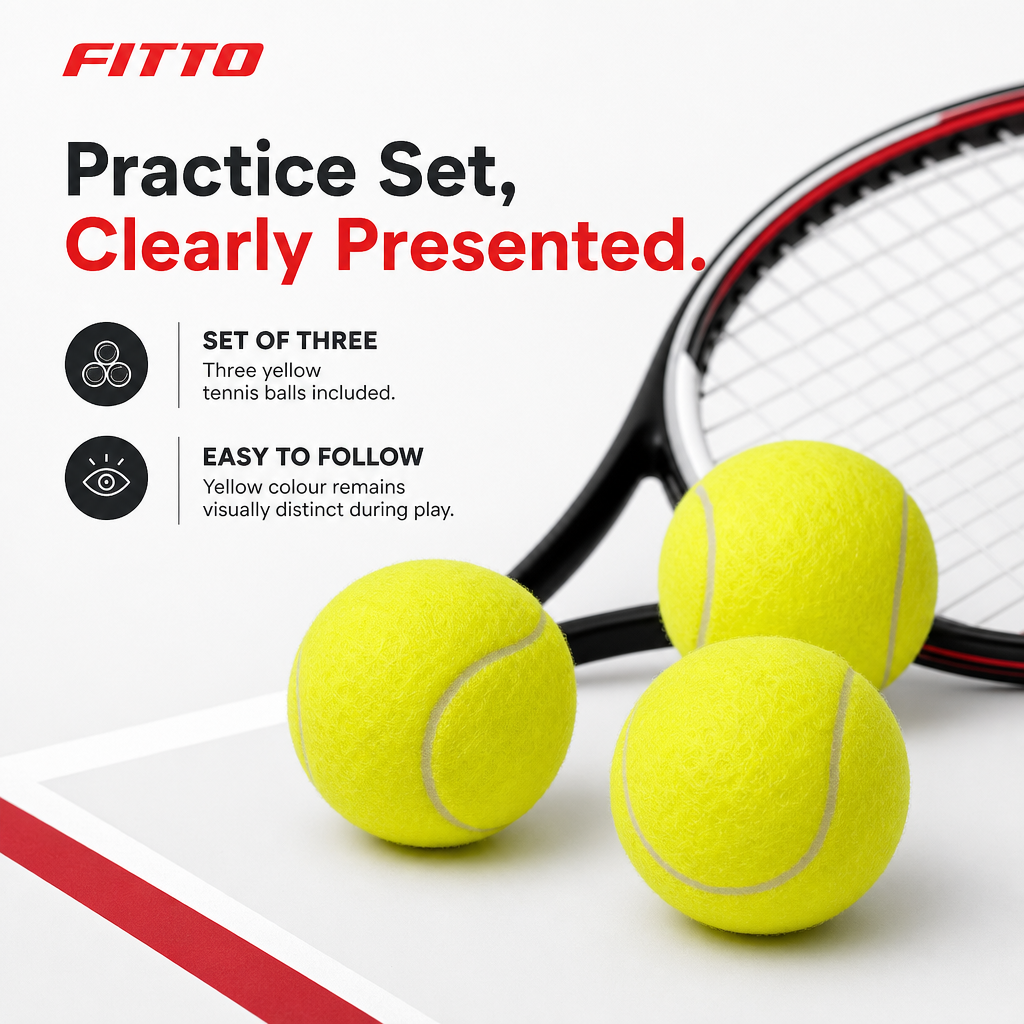 120 Pieces Tennis Balls, Yellow, 3 Pieces