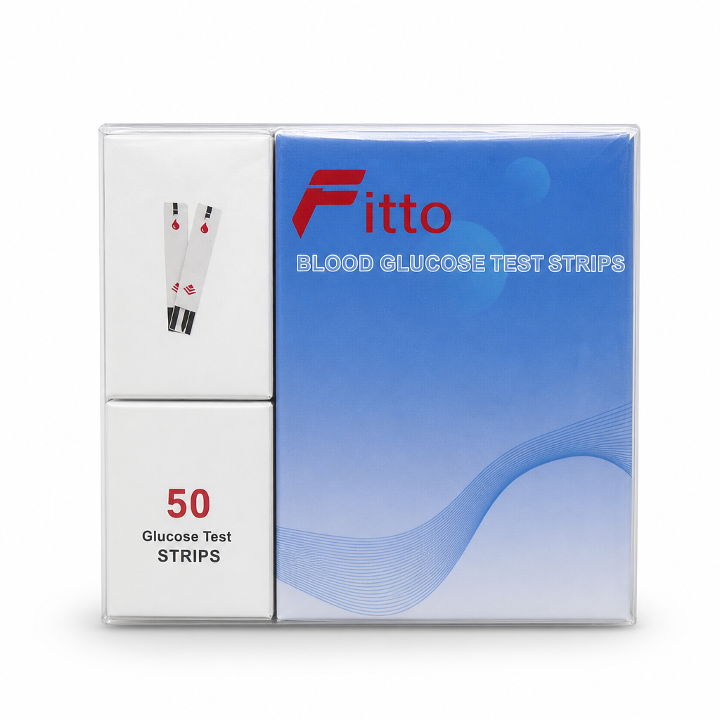 72 Pieces Blood Glucose Test Stripses for Compatible Meter, 1 Pack