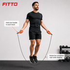 96 Pieces Jump Ropes for Cardio and Fitness, Black Rope with Orange Handles, Single Exercise Skipping Rope