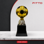 72 Pieces Plastic Football Trophy, 20 cm, Gold and Black Award Cup for Sports Recognition