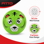 120 Pieces Mini Football Ball, Cartoon Face Design, 14 cm Single Ball, Assorted Colours
